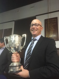Geoff Valentine with Cup